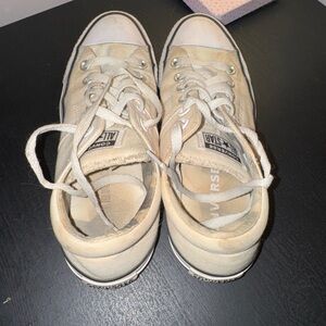 White low top Converse